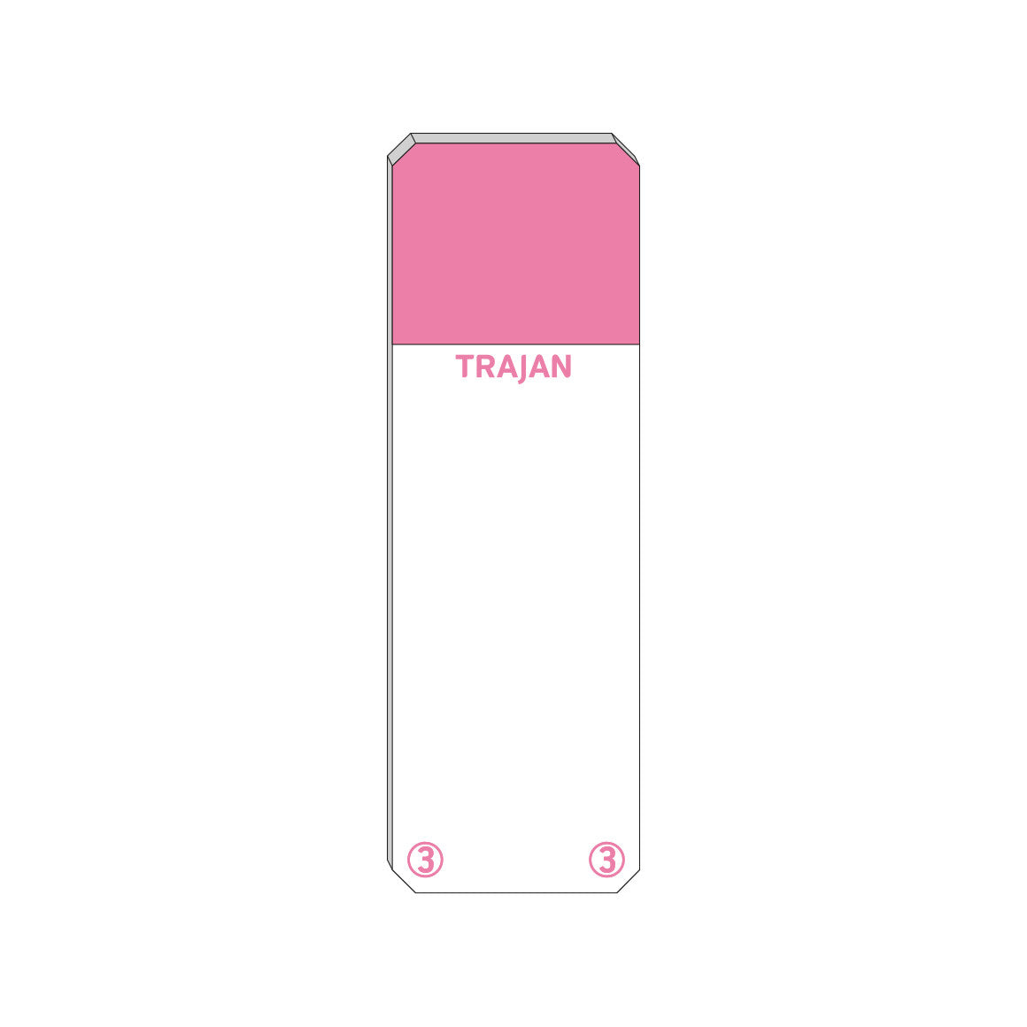 Trajan Scientific and Medical, Series 3 Adhesive Microscope Slides, Pink, Frost 20 mm, 76 mm x 26 mm