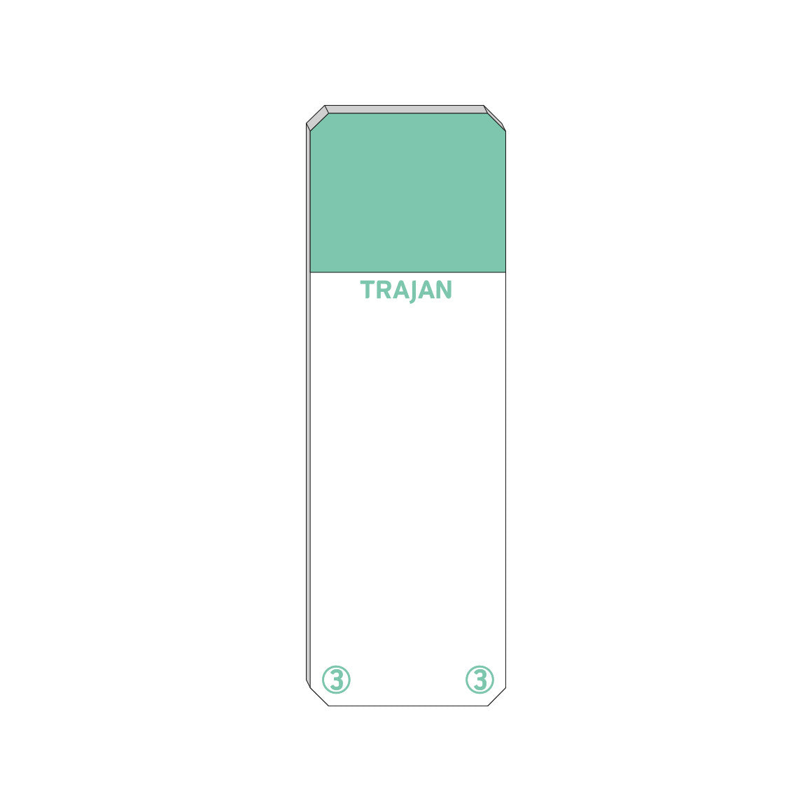 Trajan Scientific and Medical, Series 3 Adhesive Microscope Slides, Green, Frost 20 mm, 76 mm x 26 mm