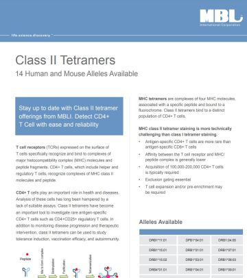 Brochure: Class II Tetramers
